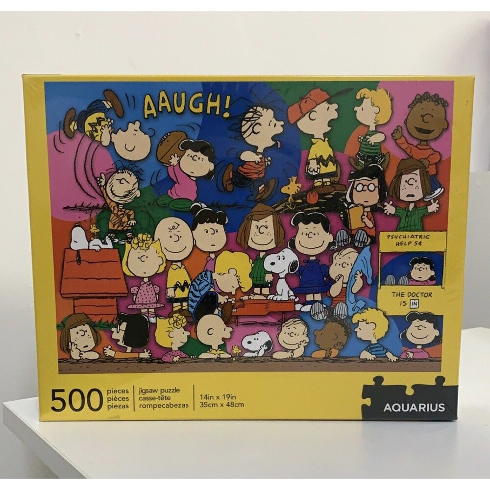 Peanuts Characters Jigsaw Puzzle 500 Piece 14' x 19" Aquarius New Charlie Brown